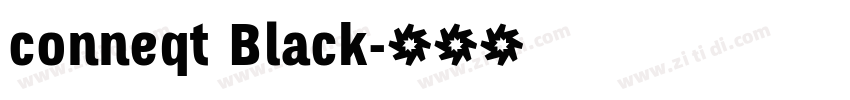 conneqt Black字体转换